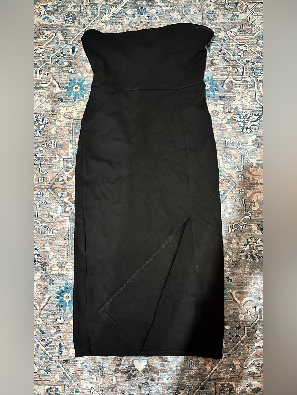Forever 21 Black Sleek Midi Dress